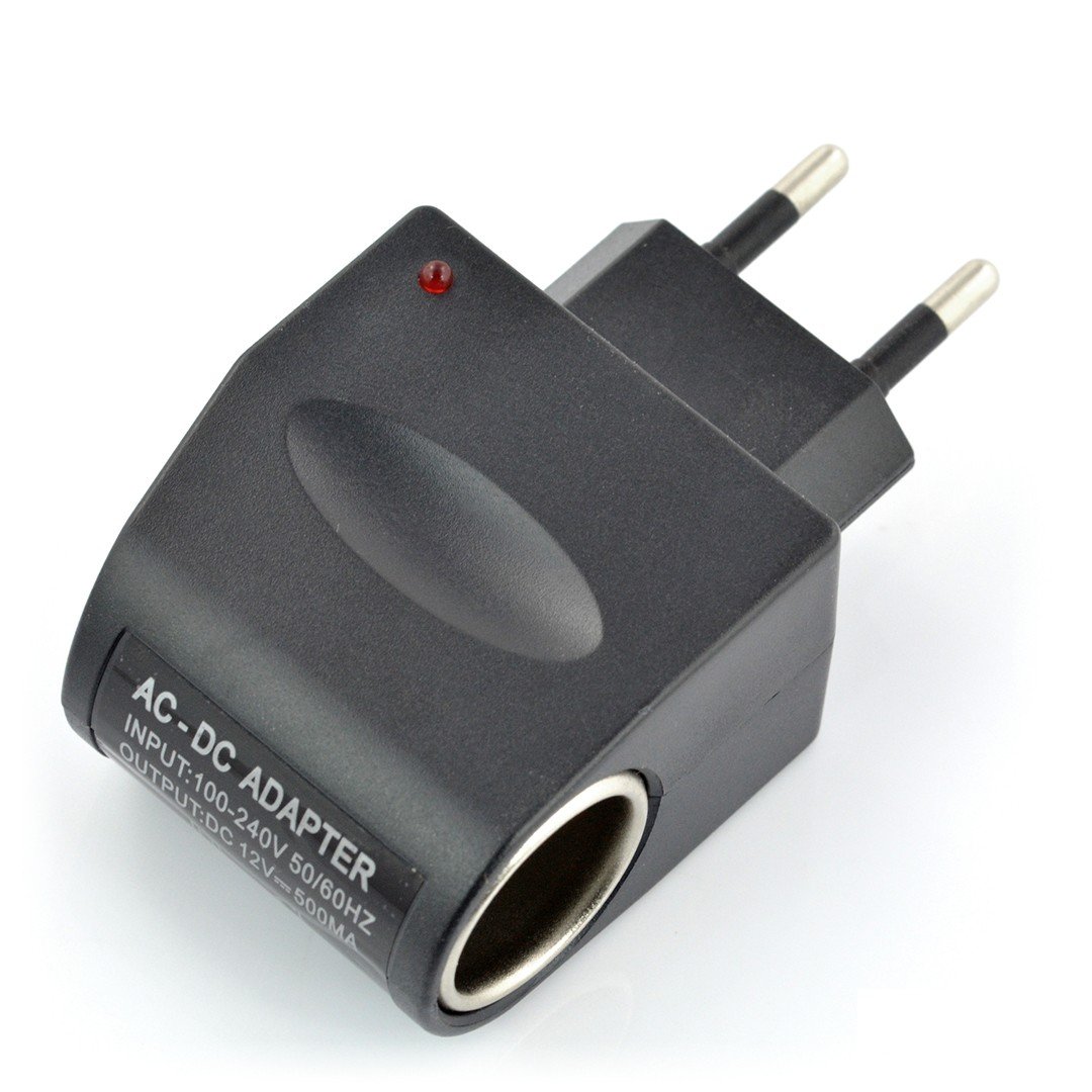 Power supply/adapter from wall socket to car socket