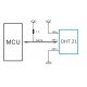 Temperature and humidity sensor DHT21 (AM2301) in case Temperature and humidity sensor DHT21 (AM2301) in case