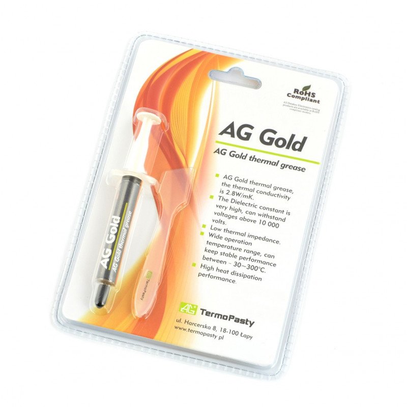 AG Gold Thermal Insulating Paste - Syringe 3g