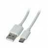 USB 2.0 eXtreme USB 2.0 Type-C cable white - 1.5m - zdjęcie 1