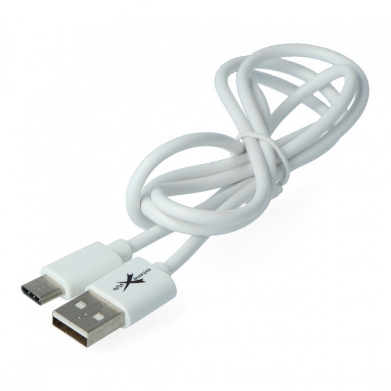 USB 2.0 eXtreme USB 2.0 Type-C cable white - 1m