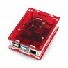 Raspberry Pi Case Model 4B - red - LT-4B16 - zdjęcie 1