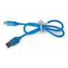 Lanberg USB cable Type A-C 2.0 premium blue 5A - 0.5m - zdjęcie 3