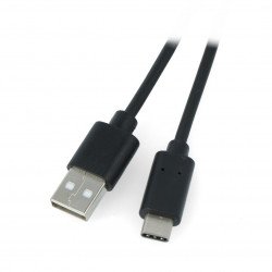 Lanberg USB cable Type A - C 2.0 black QC 3.0 - 1m
