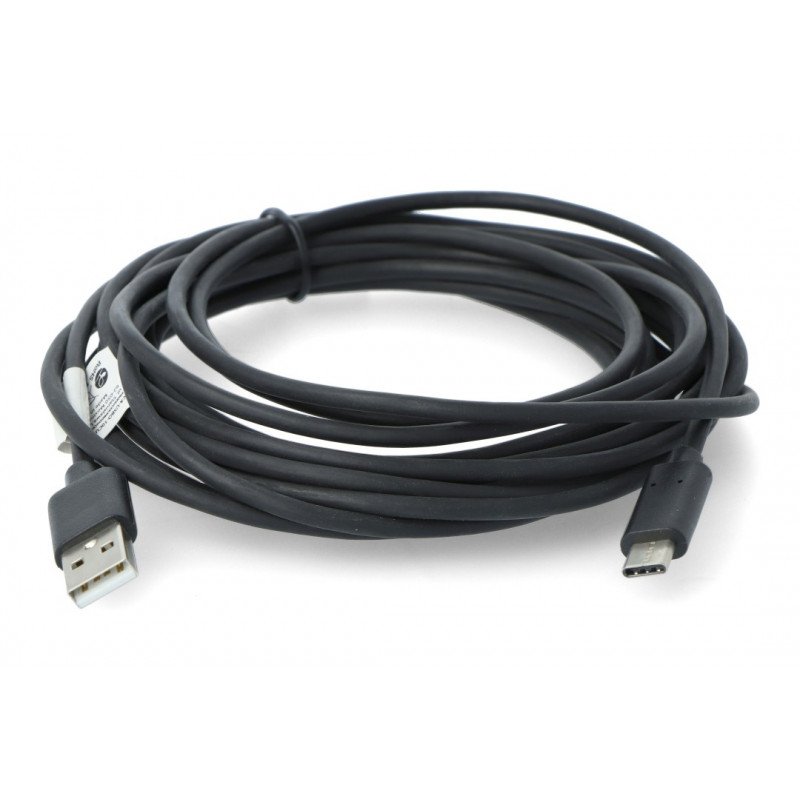 Lanberg USB cable Type A - C 2.0 black - 5m