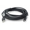 Lanberg USB cable Type A - C 2.0 black - 5m - zdjęcie 2