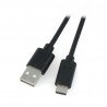 Lanberg USB cable Type A - C 2.0 black - 5m - zdjęcie 1