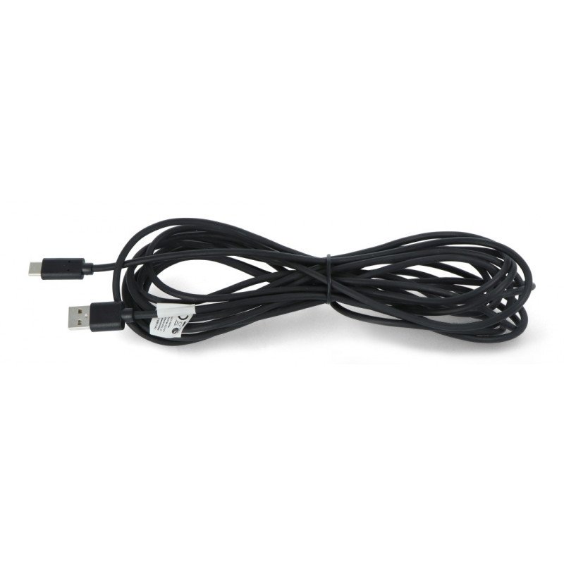 Lanberg USB cable Type A - C 2.0 black - 5m