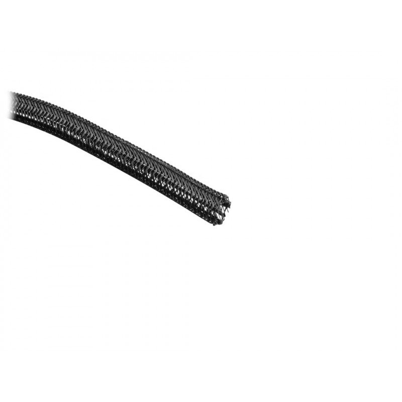 Self-closing braiding for cablesLanberg 13mm black polyester 5m