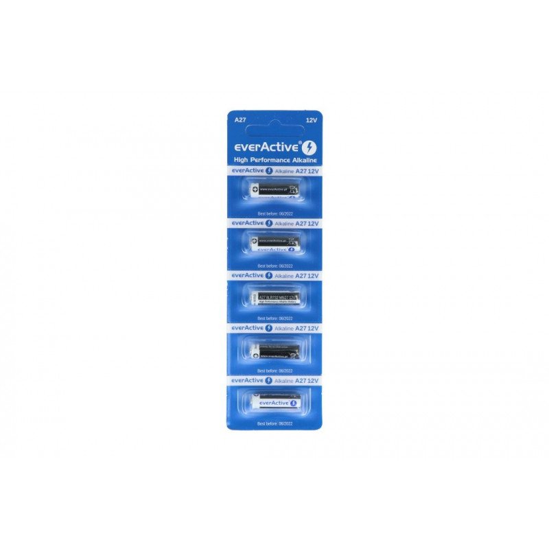 EverActive A27 12V battery pack - 5 pcs.