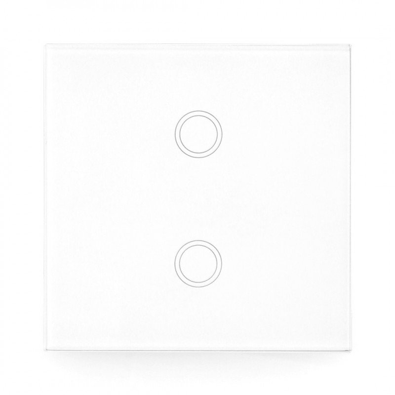 Coolseer COL-BSW07W - double wireless wall-mounted button - touch - RF 433MHz