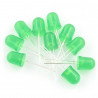 LED 10mm green - 10pcs