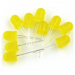 LED 10mm yellow - 10pcs