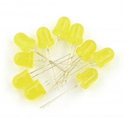 LED 8 mm yellow - 10 pcs