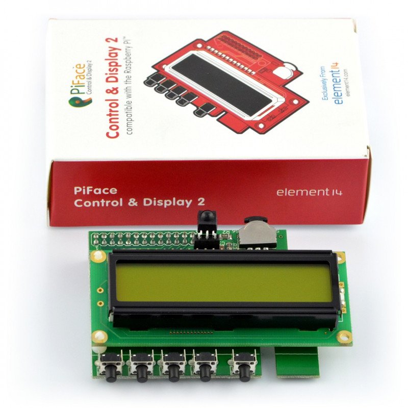 PiFace Control & Display 2 - extension to Raspberry Pi B+
