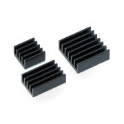 Set of black heat sinks - 3pcs.