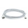 Cable TRACER USB A 2.0 - USB C white - 3m - zdjęcie 2