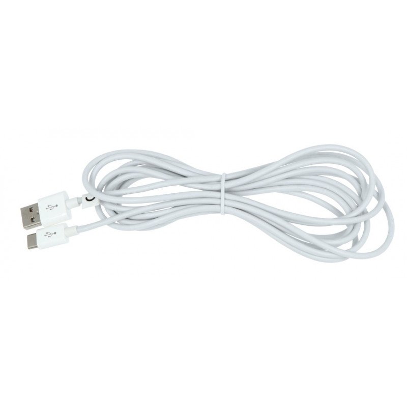 Cable TRACER USB A 2.0 - USB C white - 3m