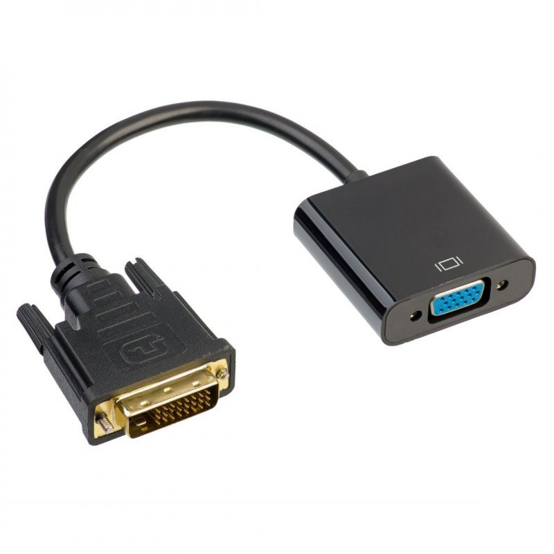 Converter - adapter with VGA cable - DVI 24 + 1 pin 15cm