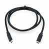 Akyga USB 3.1 Type C cable - USB Type C black -1m - zdjęcie 2