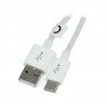 Cable TRACER USB A - USB C 2.0 white - 1m - zdjęcie 1
