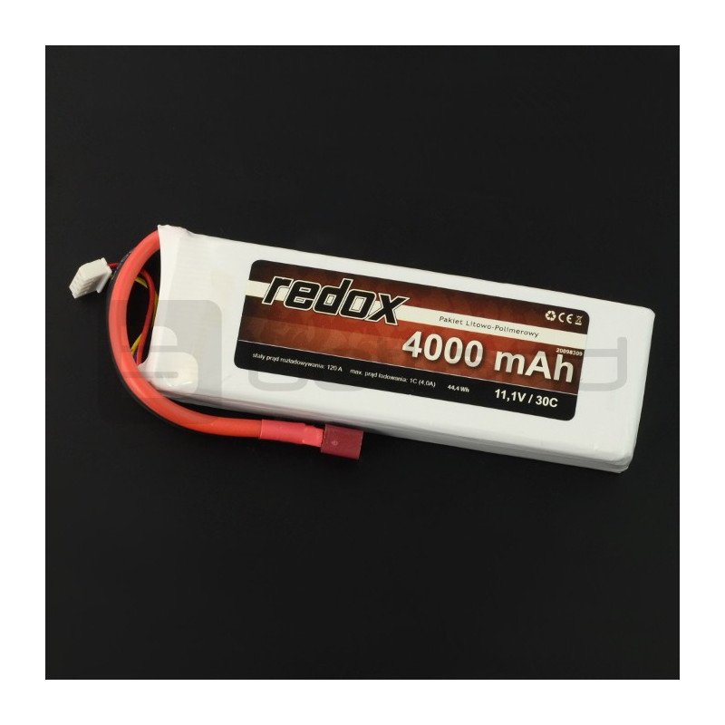 Li-Pol Redox 4000mAh 30C 3S 11,1V package