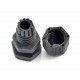 Hermetic cable gland - m12 - black