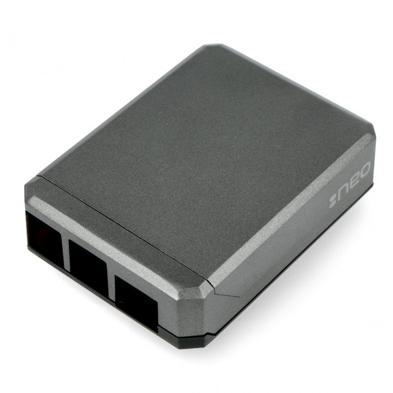 Case for Raspberry Pi 4B aluminium - Argon Neo - grey