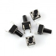 Tact Switch 6x6mm / 13 mm THT - 5pcs
