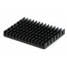 Heat sink 40x30x5mm for Raspberry Pi 4 with thermal conductive tape - black - zdjęcie 2