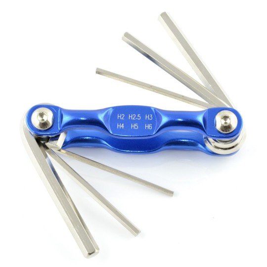 Set of allen wrench pocket knife 26mm 6pcs Botland Robotic Shop