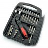 Set of socket wrenches and screwdrivers with ratchet - 34 pieces - zdjęcie 3