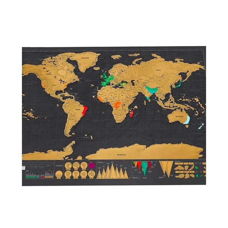 Scratchworld map B9B1 - 30x42 cm