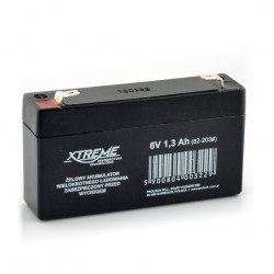 Gel rechargeable battery 6V 1.3Ah Xtreme