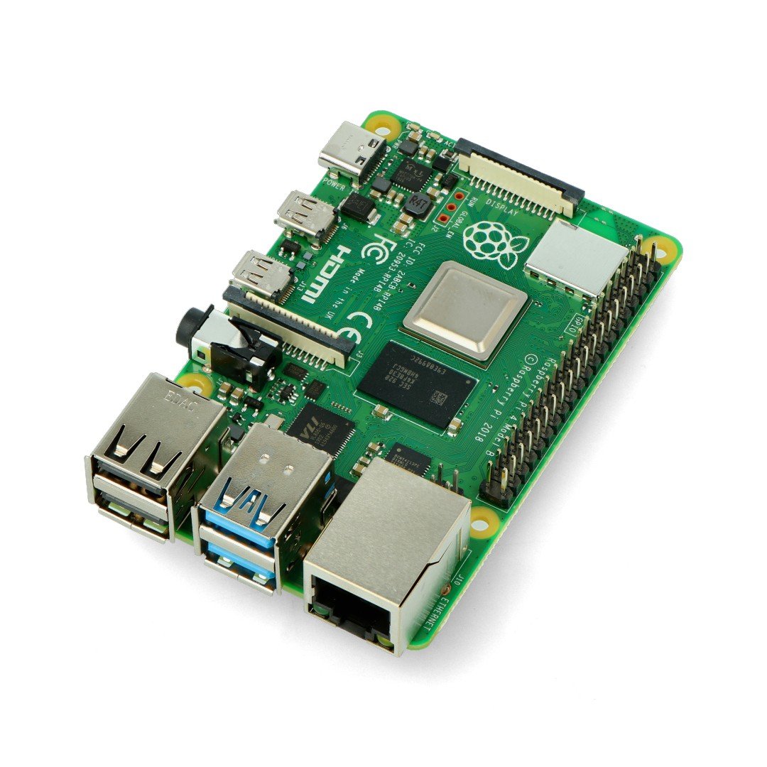 Raspberry Pi 4 B | 4GB RAM | Single Board Computer | 4x1.8 GHz CPU | WiFi &  BLE