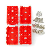 Grove - module cover 1x2 red - 4pcs.