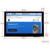 Waveshare B touch screen 4.3'' IPS 800x480px HDMI + USB for Raspberry Pi 4B/3B/3B+Zero - zdjęcie 5