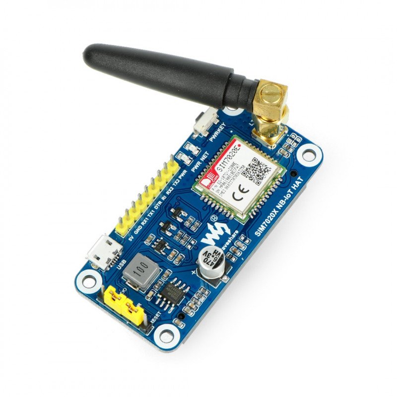 Waveshare NB-IoT HAT - GPS/GSM SIM7020E - overlay for Raspberry Pi 4B/3B+/3B/2B/Zero