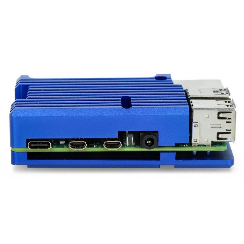 Case for Raspberry Pi 4B - aluminium - blue
