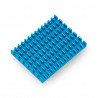 Heat sink 40x30x5mm for Raspberry Pi 4 with thermal conductive tape - blue - zdjęcie 1