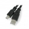 Cable miniUSB B - A 2.0 Lanberg 0.3m - black - zdjęcie 1