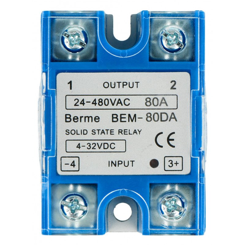 SSR BERME BEM-80DA 80A 480VAC / 32VDC Solid State Relay