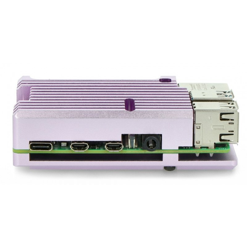Case for Raspberry Pi 4B - aluminium - violet