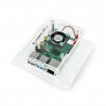 Raspberry Pi 4B housing - acrylic Vesa V2 + fan - transparent - zdjęcie 1