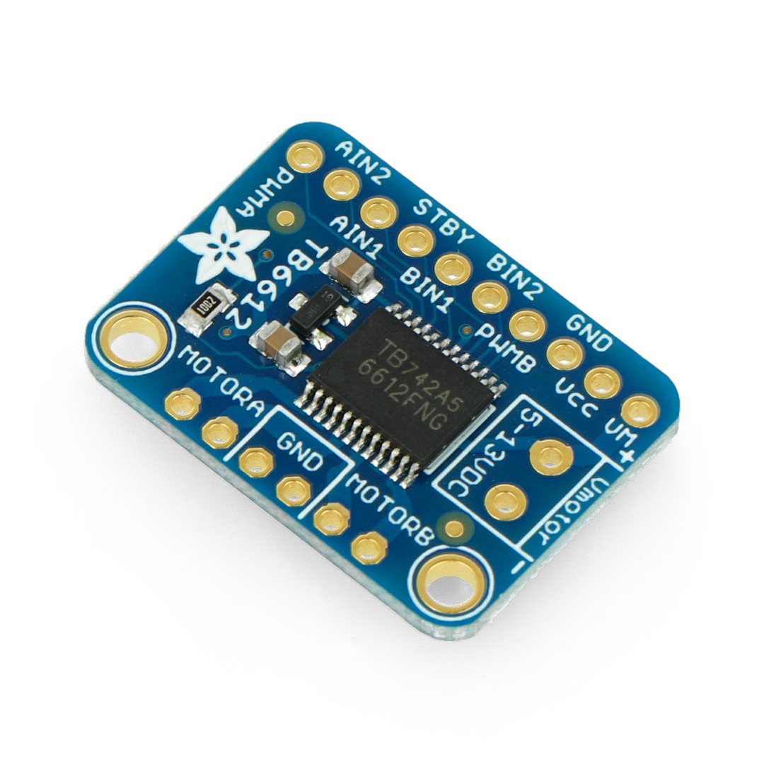 Adafruit TB6612 - two-channel 13.5V / 1.2A motor driver with connectors