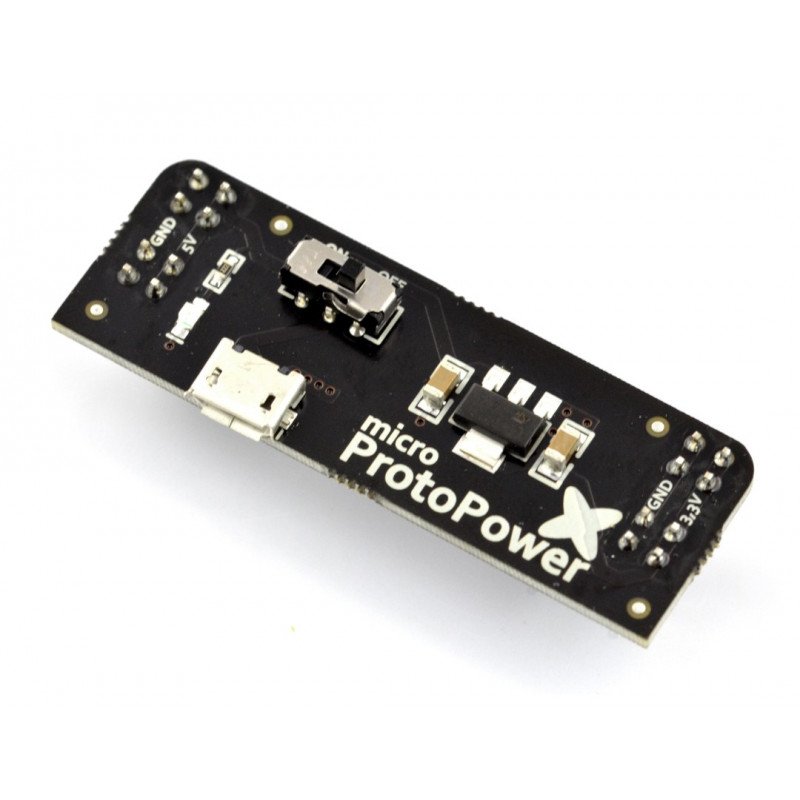 Power module for micro ProtoPower breadboard - 3.3V 5V
