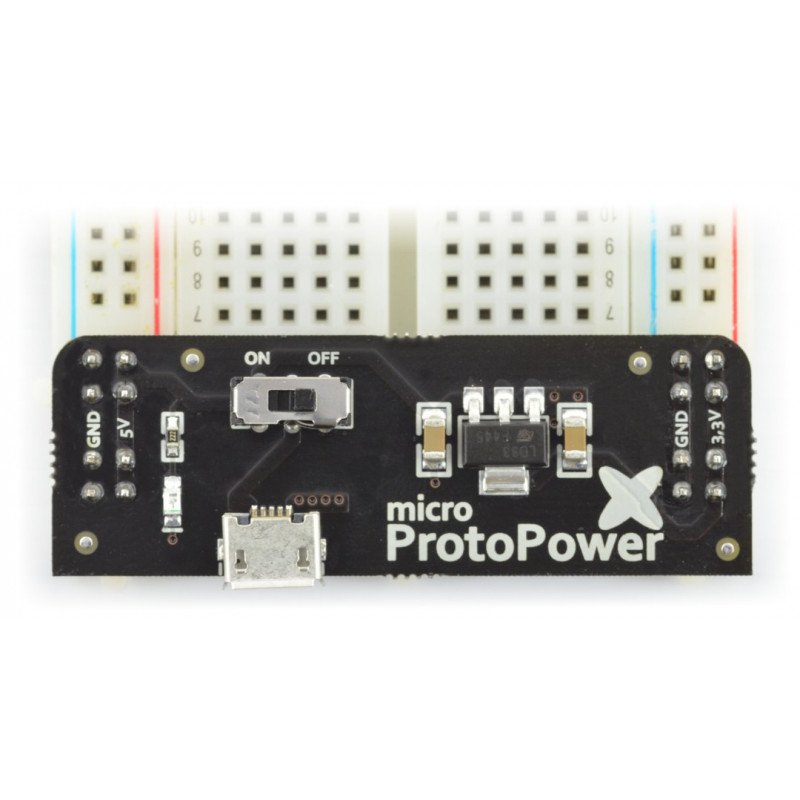Power module for micro ProtoPower breadboard - 3.3V 5V