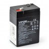 6V 4.5Ah Vipow gel battery - zdjęcie 3
