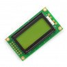 Wyświetlacz LCD 2x8 znaków zielony - zdjęcie 1