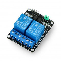 Iduino relay 2 channel module with optoisolation - 10A / 240VAC con...